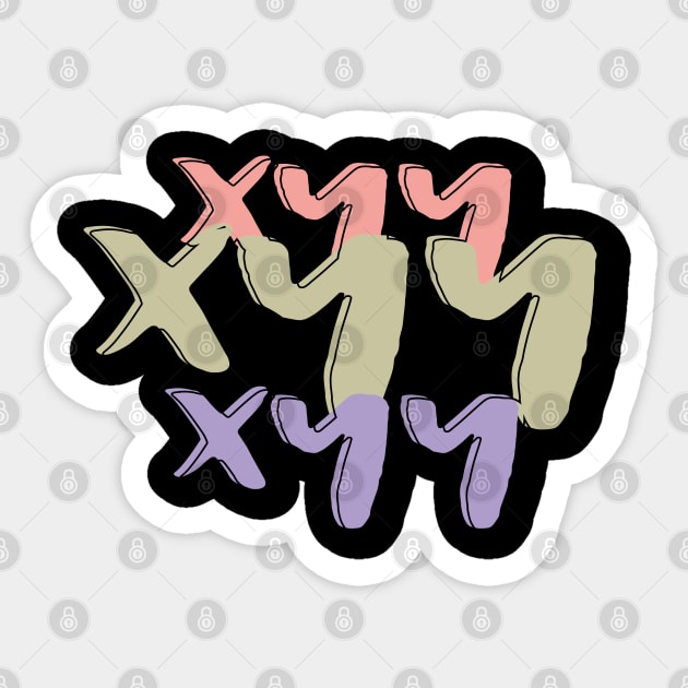 The XYY MAN, XYY Syndrome, super male syndrome Sticker by Myteeshirts